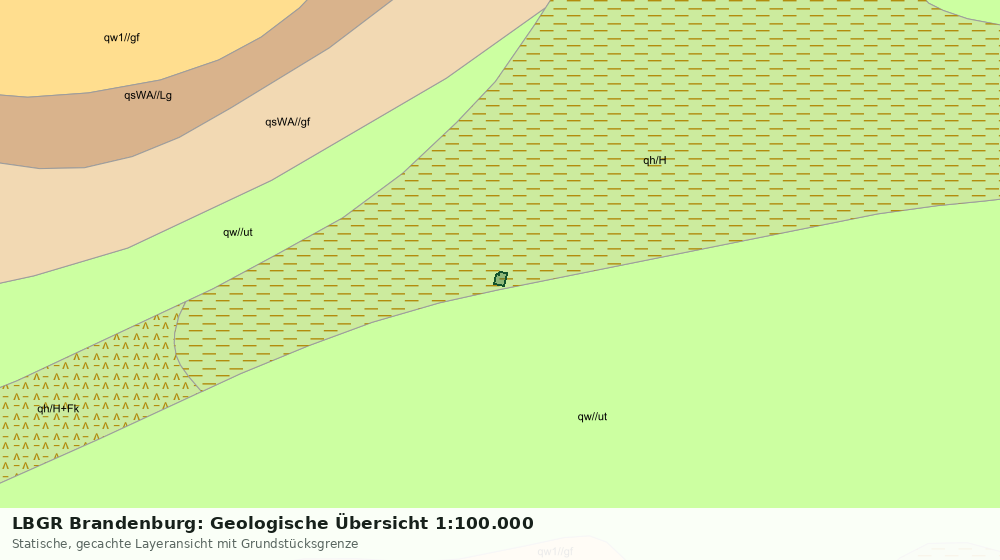 Statische Kartenansicht: LBGR Brandenburg: Geologische Übersicht 1:100.000