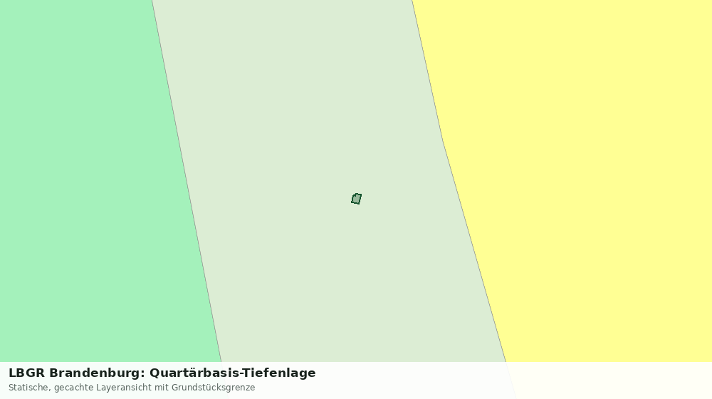 Statische Kartenansicht: LBGR Brandenburg: Quartärbasis-Tiefenlage