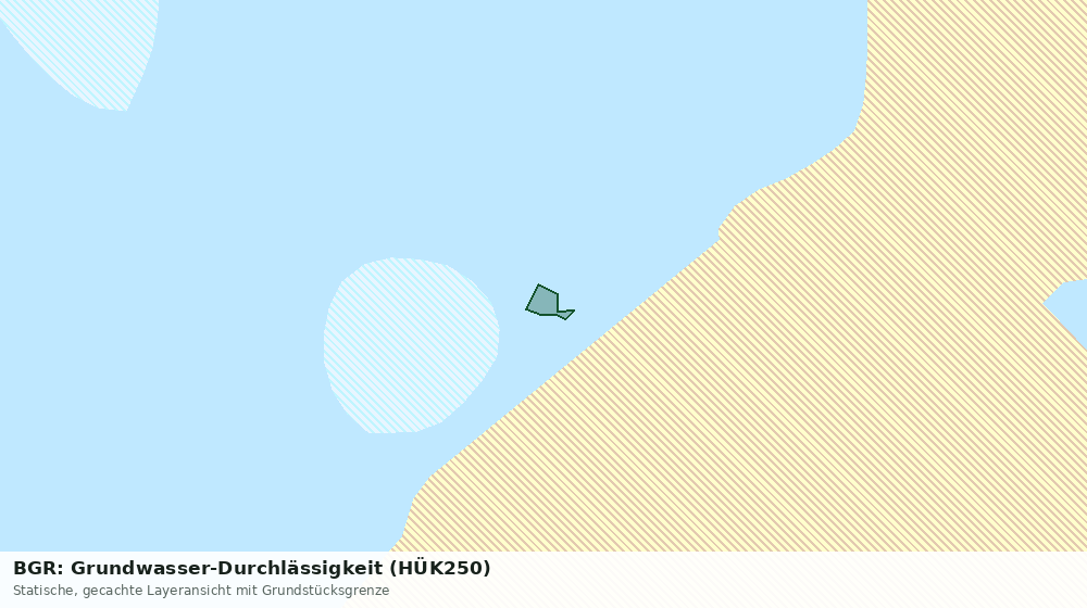 Statische Kartenansicht: BGR: Grundwasser-Durchlässigkeit (HÜK250)