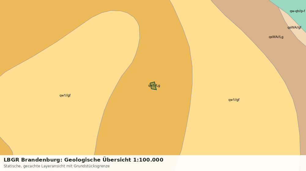 Statische Kartenansicht: LBGR Brandenburg: Geologische Übersicht 1:100.000