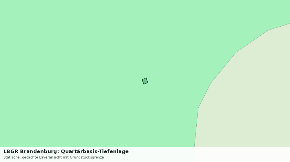 Statische Kartenansicht: LBGR Brandenburg: Quartärbasis-Tiefenlage