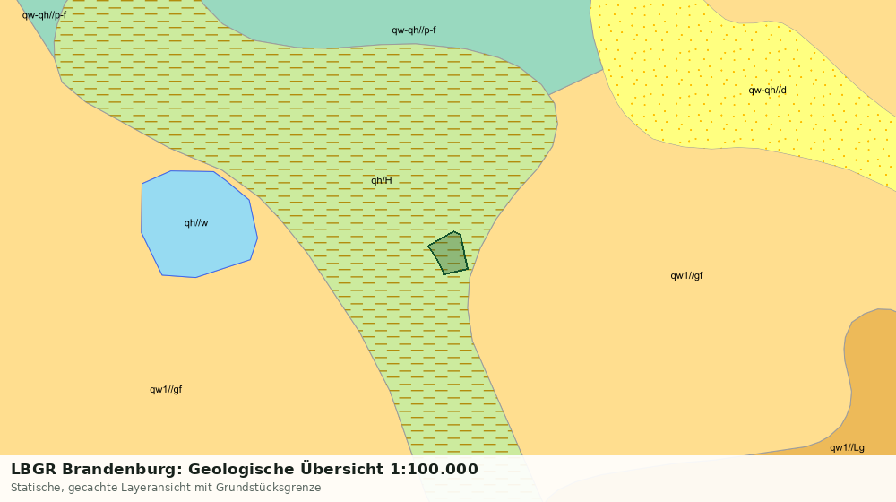 Statische Kartenansicht: LBGR Brandenburg: Geologische Übersicht 1:100.000