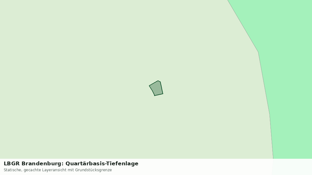 Statische Kartenansicht: LBGR Brandenburg: Quartärbasis-Tiefenlage
