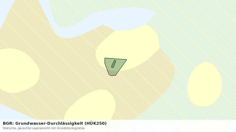 Statische Kartenansicht: BGR: Grundwasser-Durchlässigkeit (HÜK250)