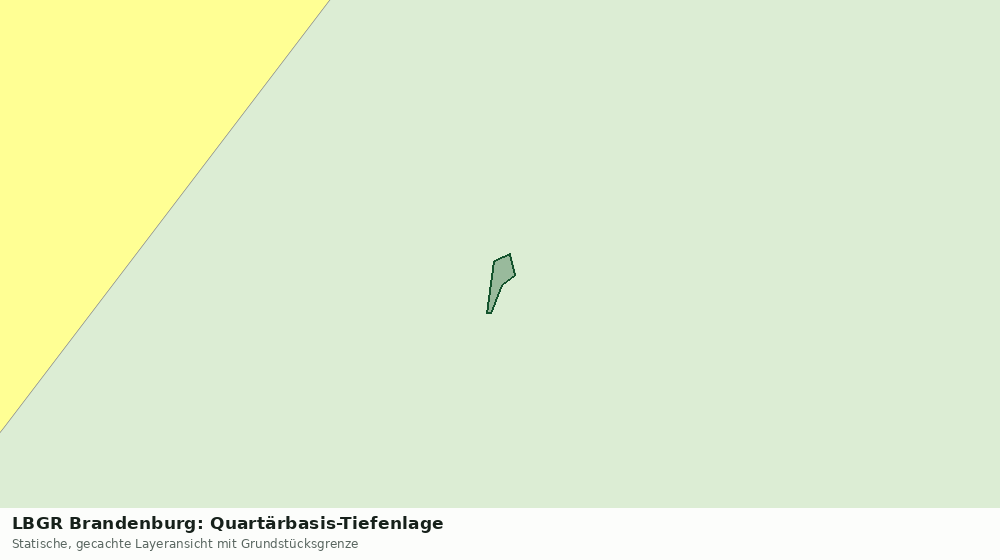 Statische Kartenansicht: LBGR Brandenburg: Quartärbasis-Tiefenlage