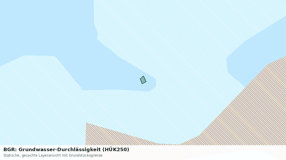 Statische Kartenansicht: BGR: Grundwasser-Durchlässigkeit (HÜK250)