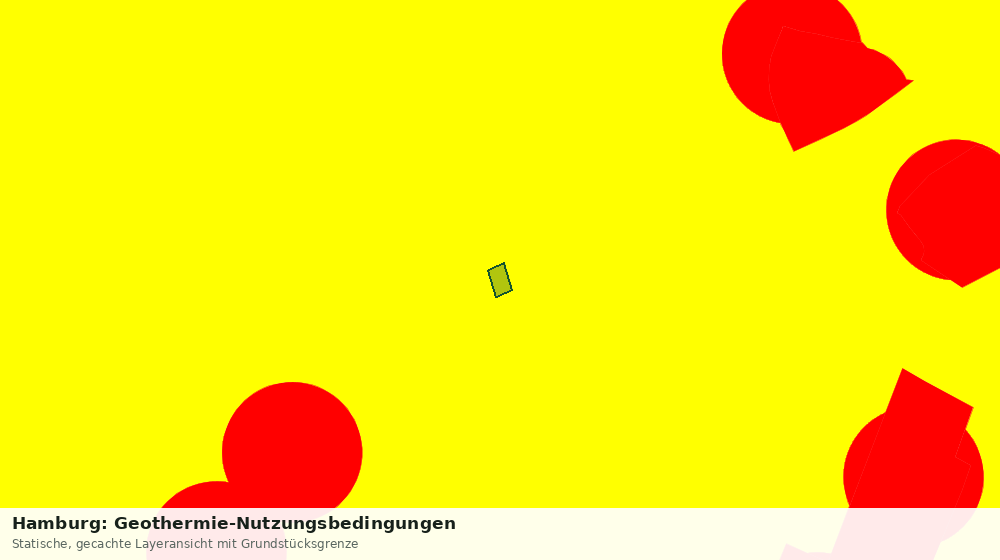 Statische Kartenansicht: Hamburg: Geothermie-Nutzungsbedingungen