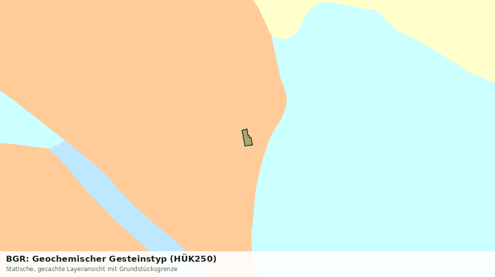 Statische Kartenansicht: BGR: Geochemischer Gesteinstyp (HÜK250)