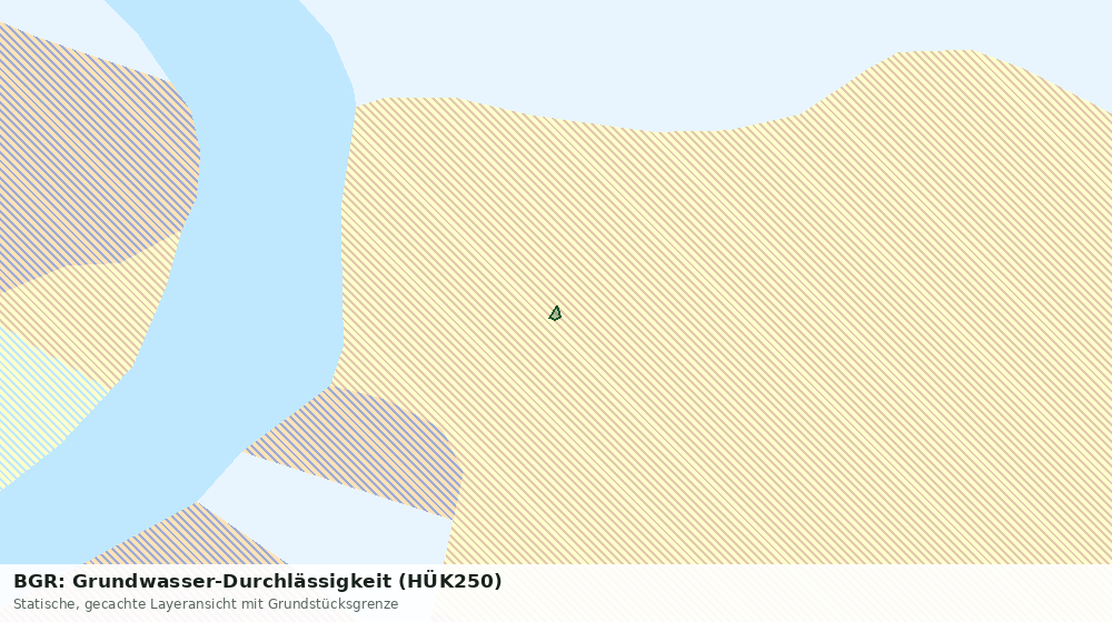 Statische Kartenansicht: BGR: Grundwasser-Durchlässigkeit (HÜK250)