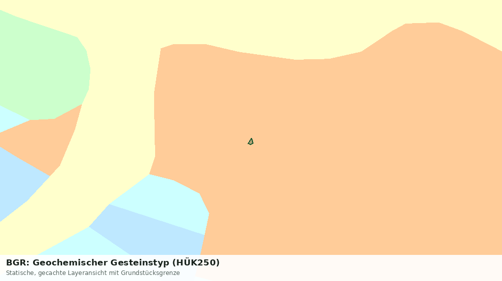 Statische Kartenansicht: BGR: Geochemischer Gesteinstyp (HÜK250)