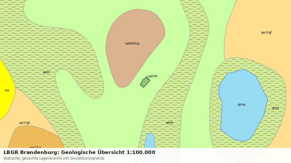 Statische Kartenansicht: LBGR Brandenburg: Geologische Übersicht 1:100.000