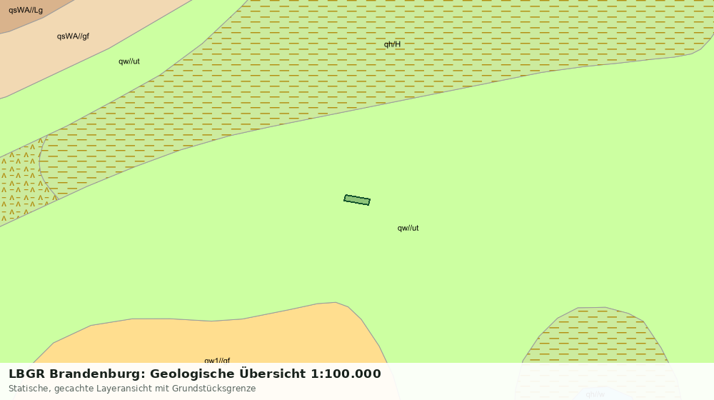 Statische Kartenansicht: LBGR Brandenburg: Geologische Übersicht 1:100.000