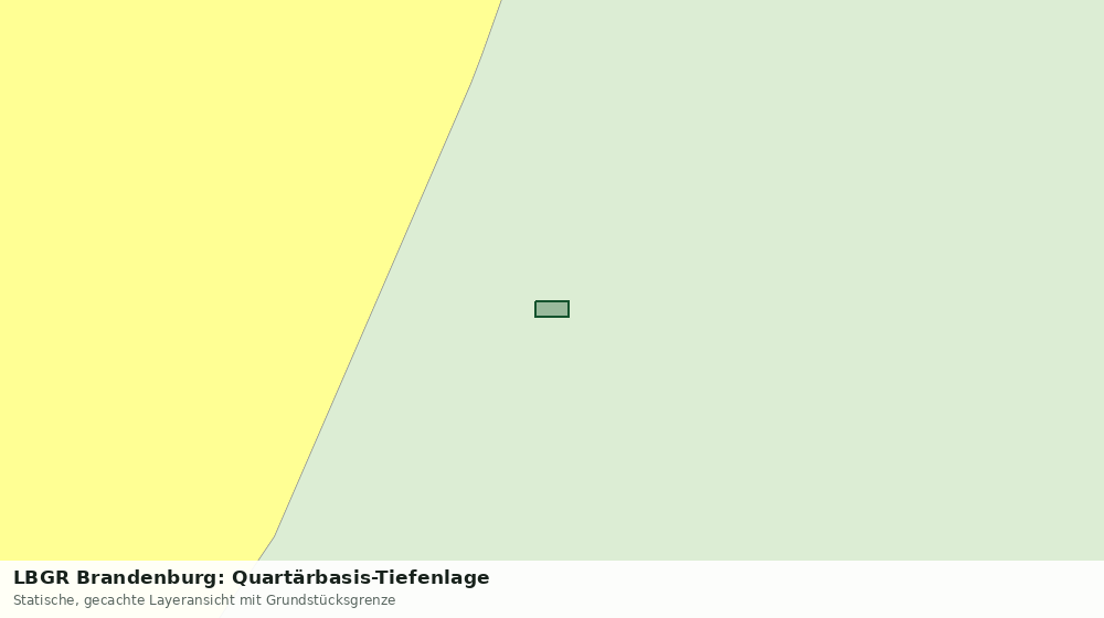 Statische Kartenansicht: LBGR Brandenburg: Quartärbasis-Tiefenlage