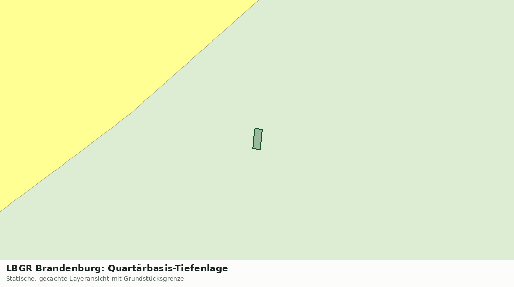 Statische Kartenansicht: LBGR Brandenburg: Quartärbasis-Tiefenlage