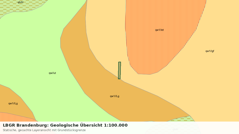 Statische Kartenansicht: LBGR Brandenburg: Geologische Übersicht 1:100.000