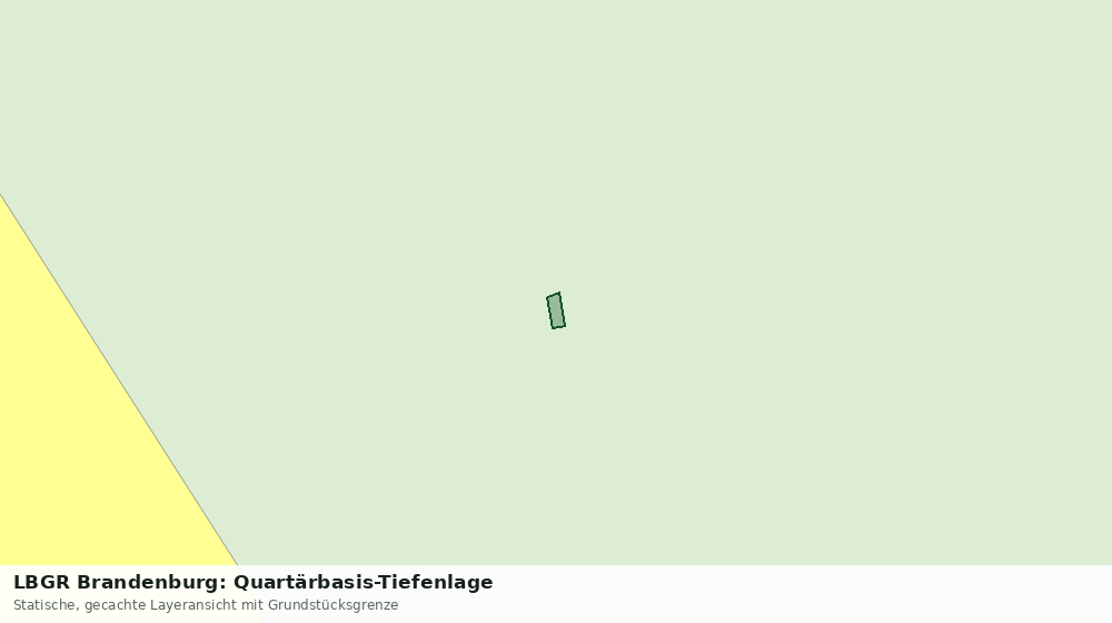 Statische Kartenansicht: LBGR Brandenburg: Quartärbasis-Tiefenlage