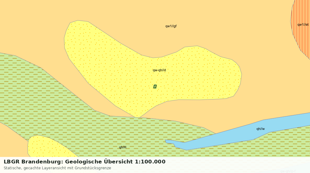 Statische Kartenansicht: LBGR Brandenburg: Geologische Übersicht 1:100.000