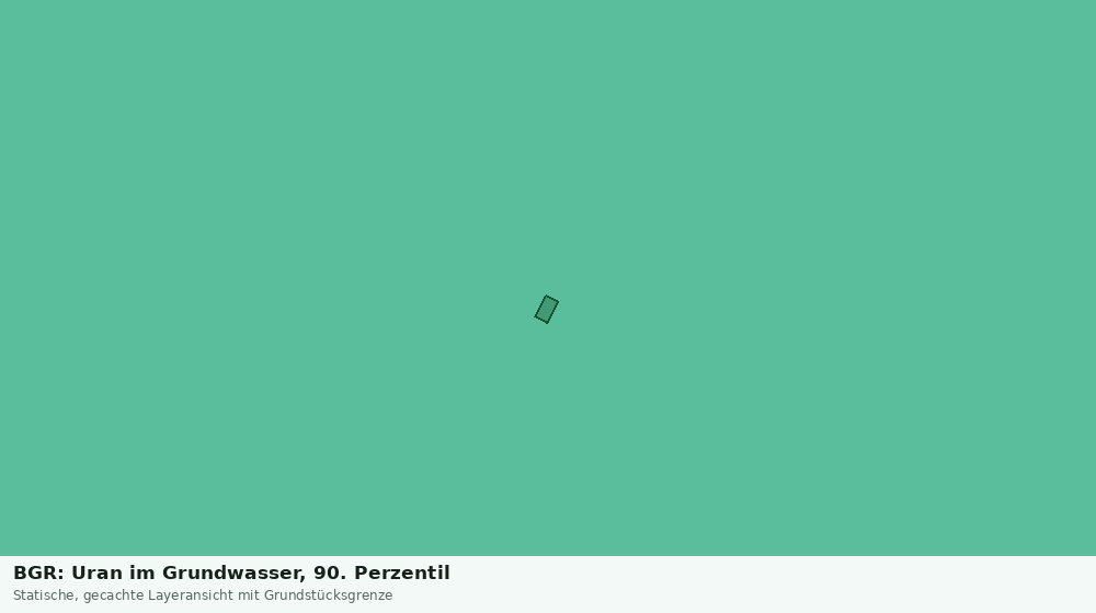 Statische Kartenansicht: BGR: Uran im Grundwasser, 90. Perzentil