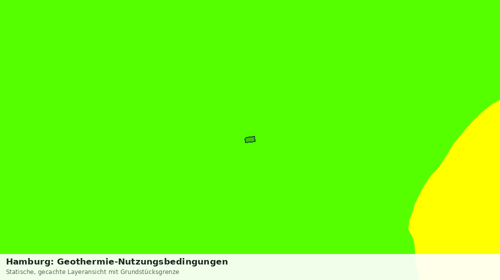 Statische Kartenansicht: Hamburg: Geothermie-Nutzungsbedingungen