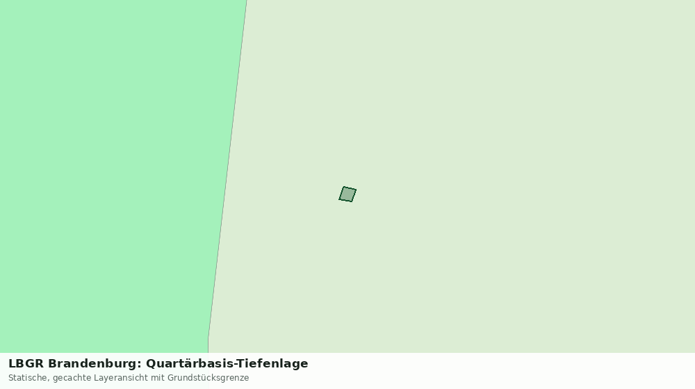 Statische Kartenansicht: LBGR Brandenburg: Quartärbasis-Tiefenlage