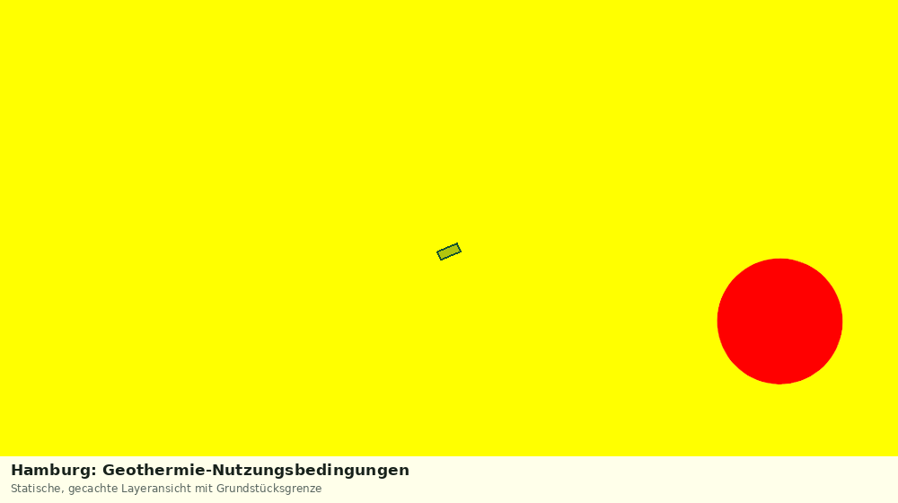 Statische Kartenansicht: Hamburg: Geothermie-Nutzungsbedingungen