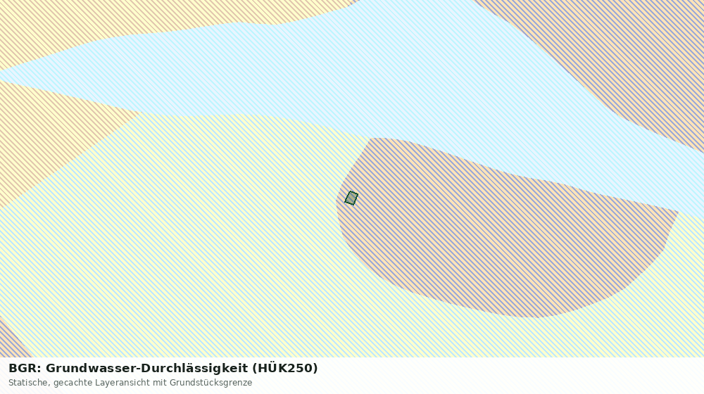 Statische Kartenansicht: BGR: Grundwasser-Durchlässigkeit (HÜK250)