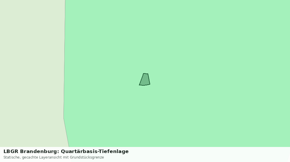 Statische Kartenansicht: LBGR Brandenburg: Quartärbasis-Tiefenlage