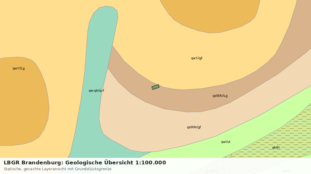 Statische Kartenansicht: LBGR Brandenburg: Geologische Übersicht 1:100.000