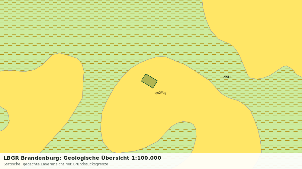 Statische Kartenansicht: LBGR Brandenburg: Geologische Übersicht 1:100.000