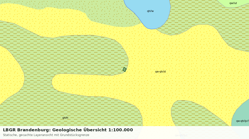 Statische Kartenansicht: LBGR Brandenburg: Geologische Übersicht 1:100.000