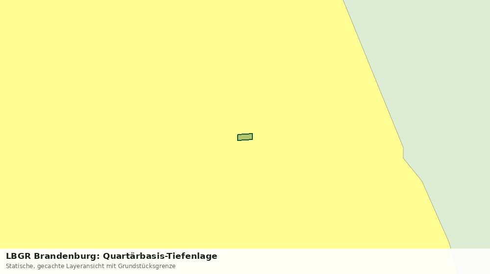 Statische Kartenansicht: LBGR Brandenburg: Quartärbasis-Tiefenlage
