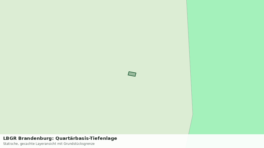 Statische Kartenansicht: LBGR Brandenburg: Quartärbasis-Tiefenlage