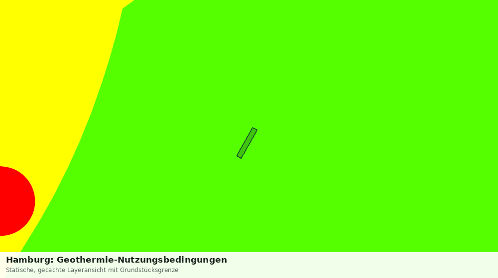 Statische Kartenansicht: Hamburg: Geothermie-Nutzungsbedingungen