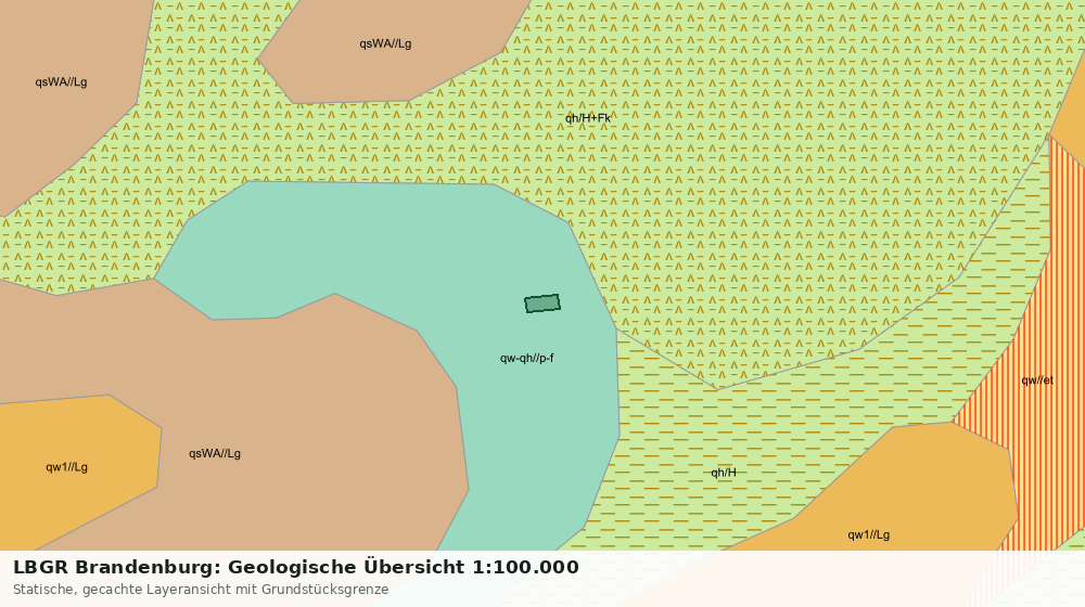 Statische Kartenansicht: LBGR Brandenburg: Geologische Übersicht 1:100.000