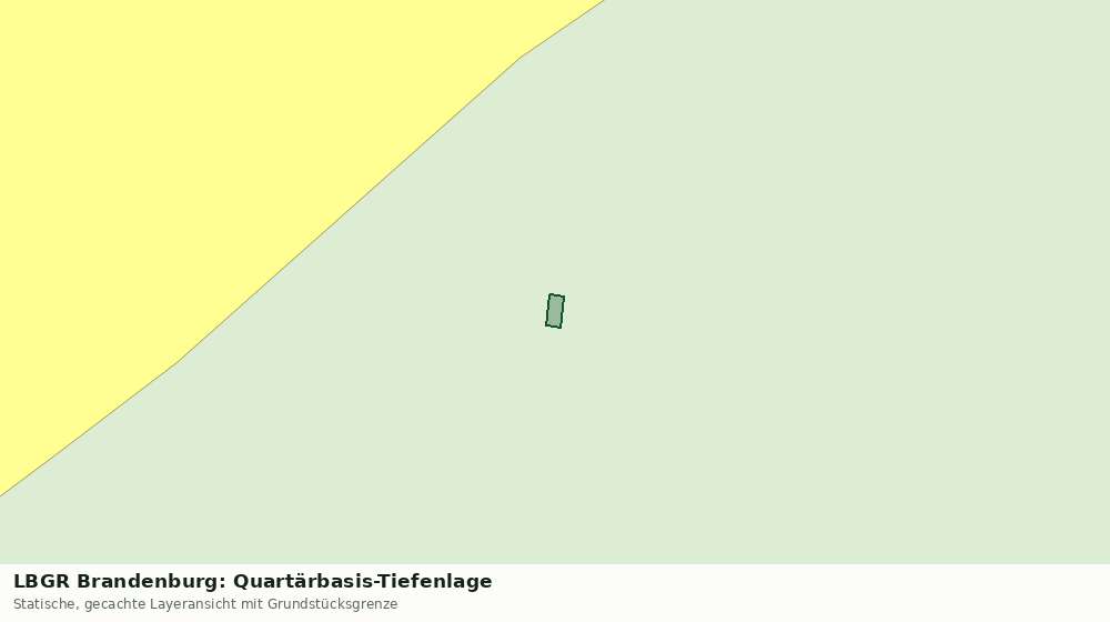 Statische Kartenansicht: LBGR Brandenburg: Quartärbasis-Tiefenlage