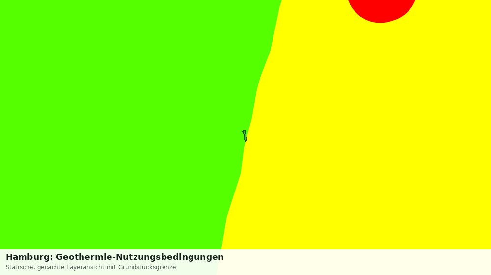 Statische Kartenansicht: Hamburg: Geothermie-Nutzungsbedingungen