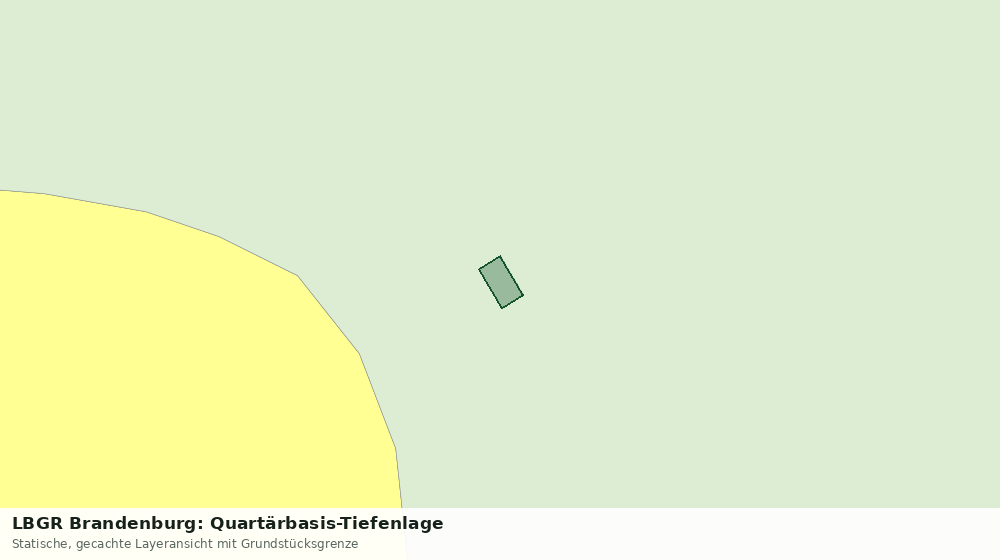 Statische Kartenansicht: LBGR Brandenburg: Quartärbasis-Tiefenlage