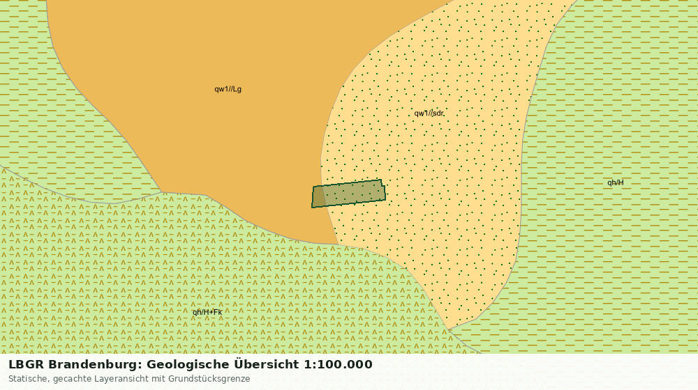 Statische Kartenansicht: LBGR Brandenburg: Geologische Übersicht 1:100.000