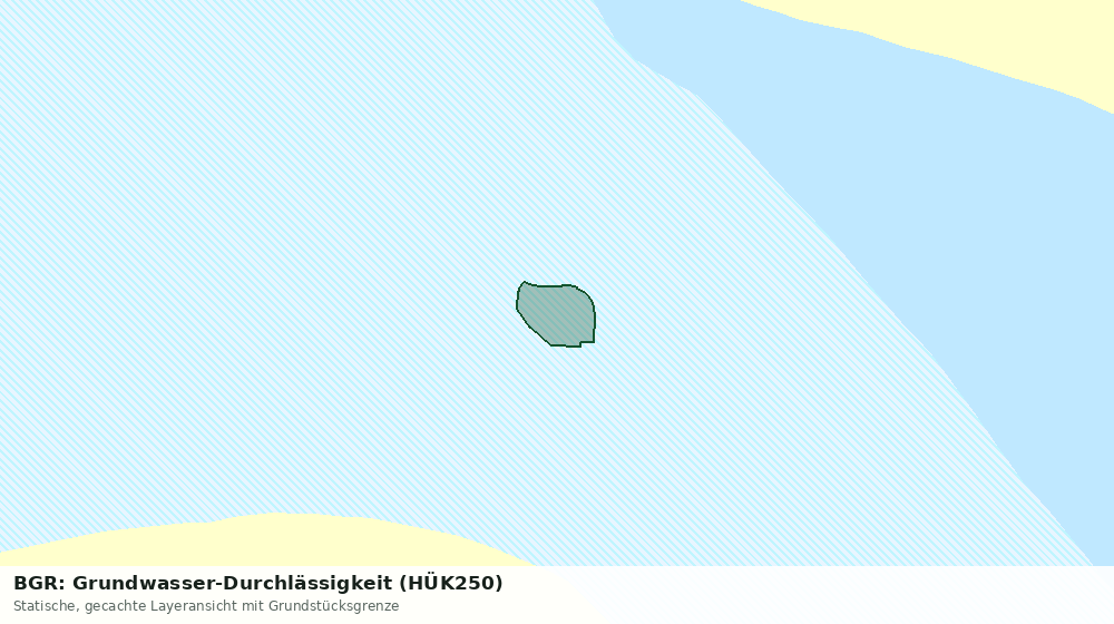 Statische Kartenansicht: BGR: Grundwasser-Durchlässigkeit (HÜK250)