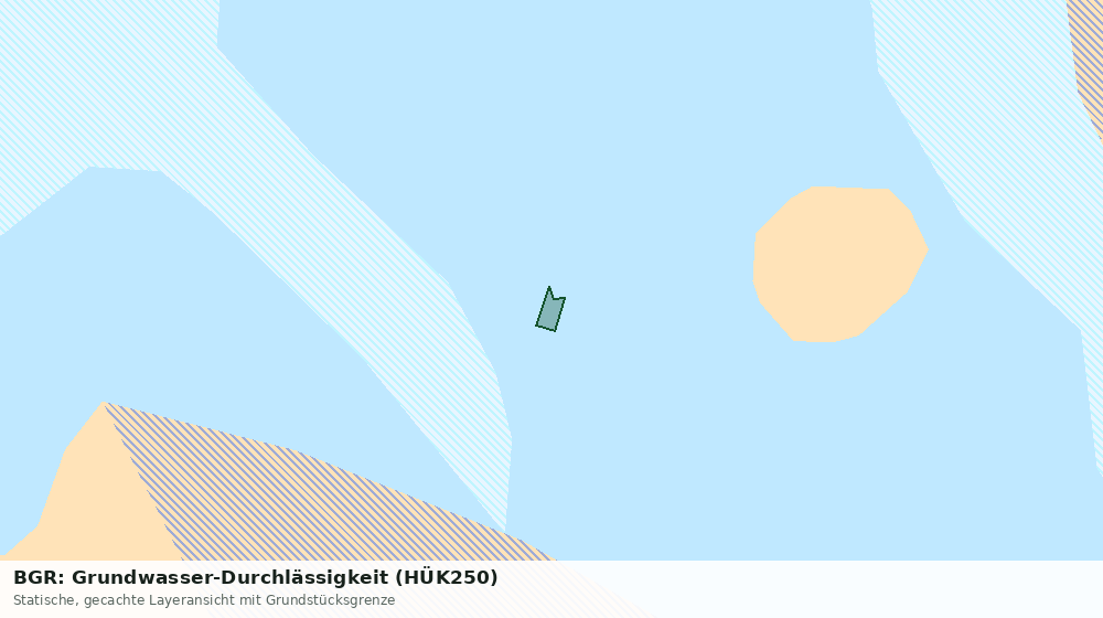 Statische Kartenansicht: BGR: Grundwasser-Durchlässigkeit (HÜK250)