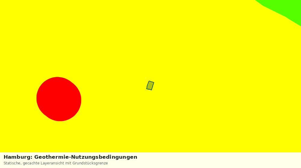 Statische Kartenansicht: Hamburg: Geothermie-Nutzungsbedingungen