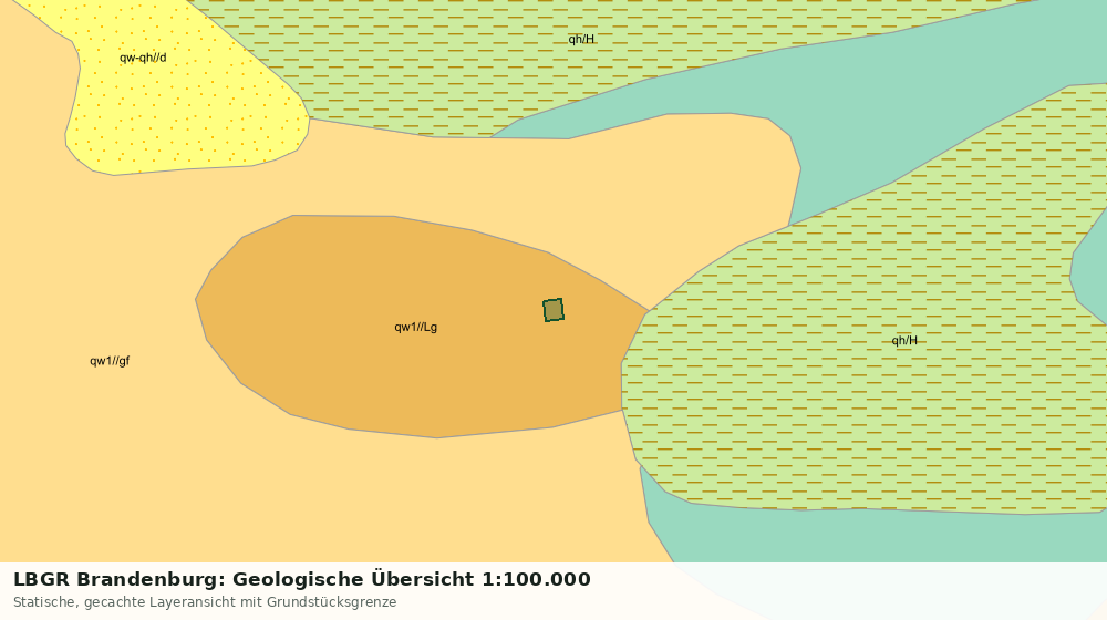 Statische Kartenansicht: LBGR Brandenburg: Geologische Übersicht 1:100.000