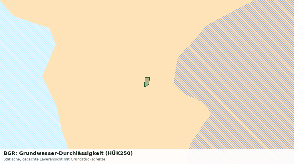 Statische Kartenansicht: BGR: Grundwasser-Durchlässigkeit (HÜK250)