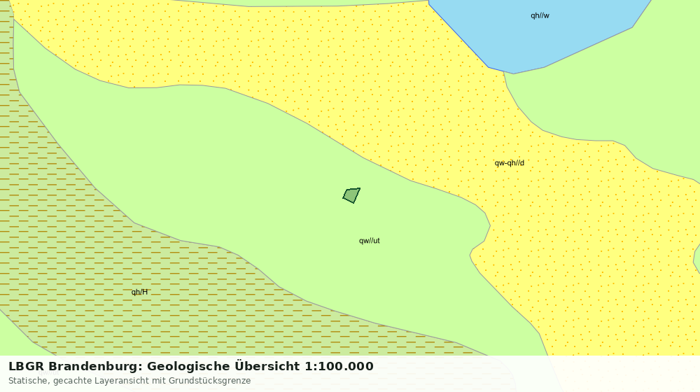 Statische Kartenansicht: LBGR Brandenburg: Geologische Übersicht 1:100.000