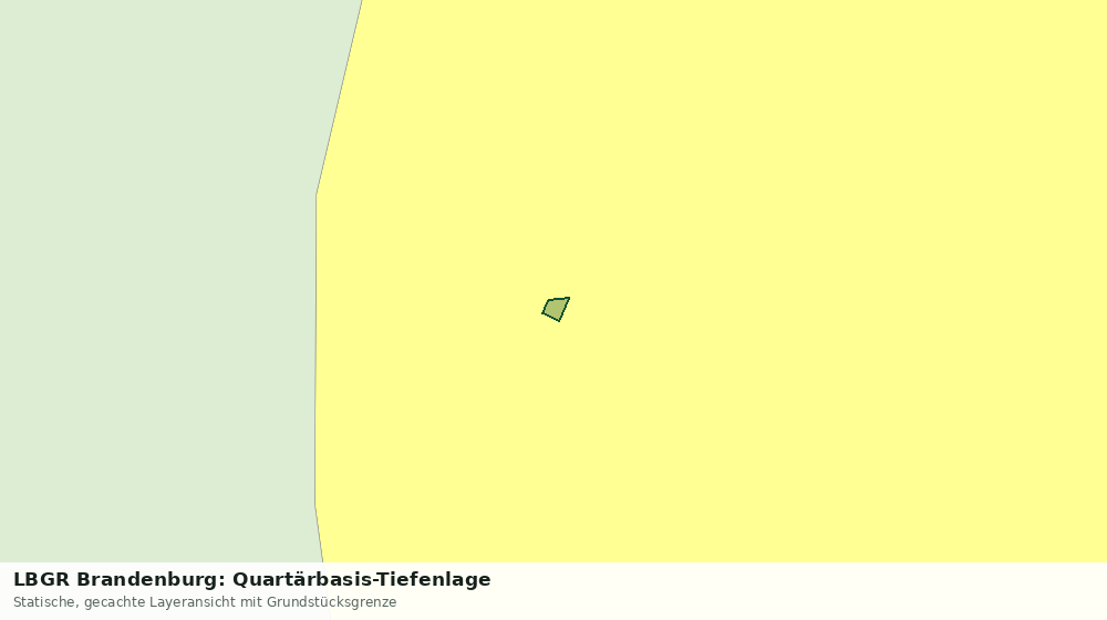 Statische Kartenansicht: LBGR Brandenburg: Quartärbasis-Tiefenlage