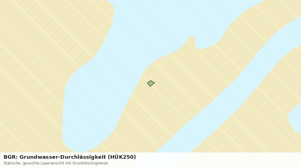 Statische Kartenansicht: BGR: Grundwasser-Durchlässigkeit (HÜK250)