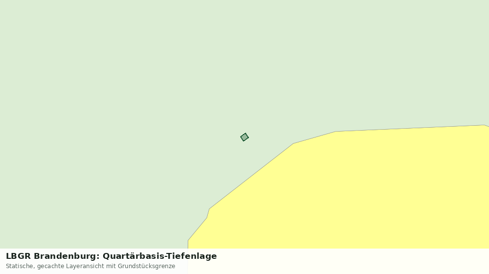 Statische Kartenansicht: LBGR Brandenburg: Quartärbasis-Tiefenlage