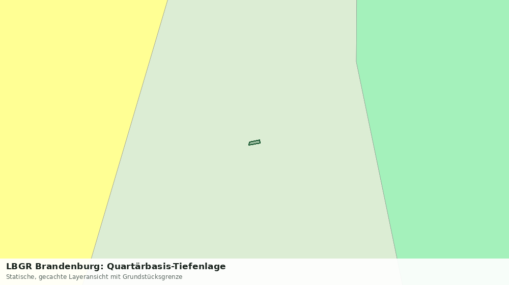 Statische Kartenansicht: LBGR Brandenburg: Quartärbasis-Tiefenlage