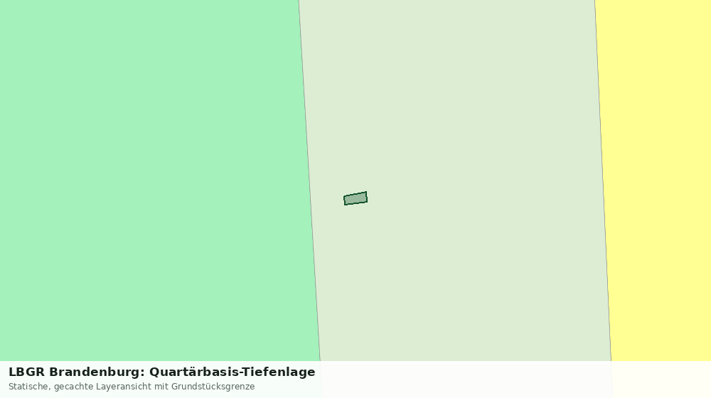 Statische Kartenansicht: LBGR Brandenburg: Quartärbasis-Tiefenlage