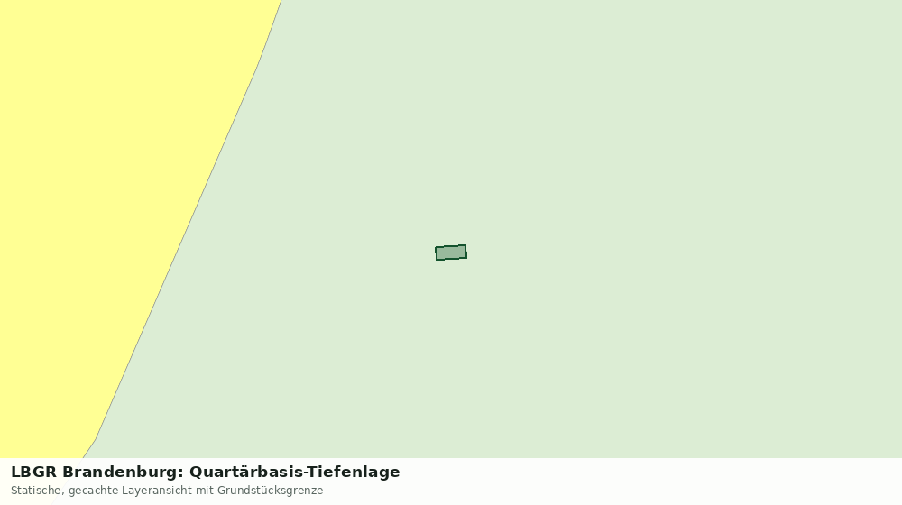 Statische Kartenansicht: LBGR Brandenburg: Quartärbasis-Tiefenlage